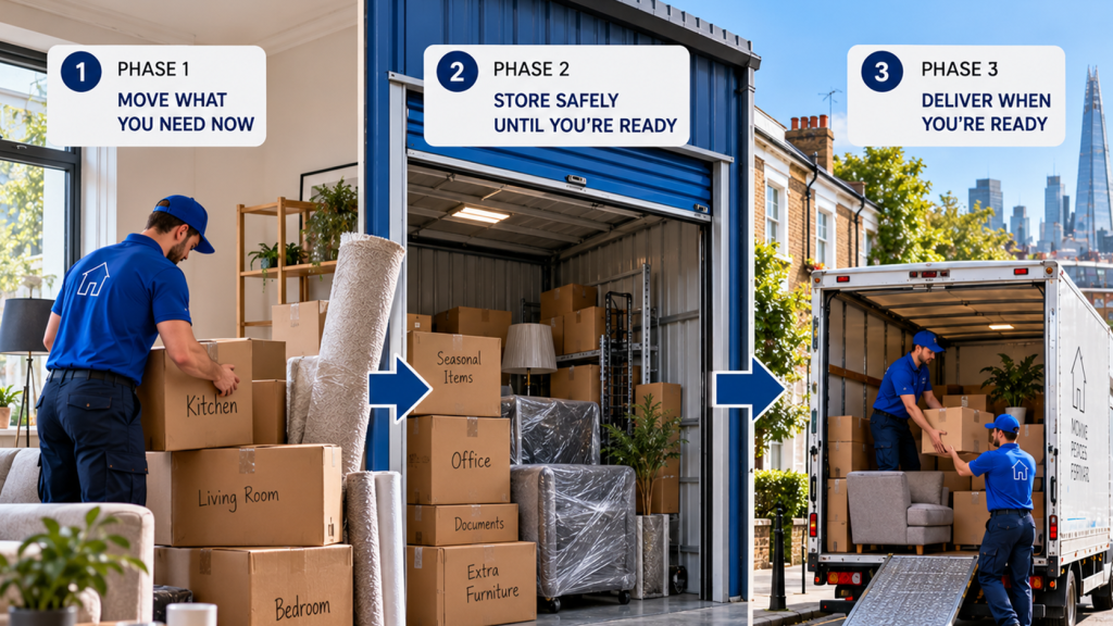 affordable moving and storage solutions phased relocation storage containers